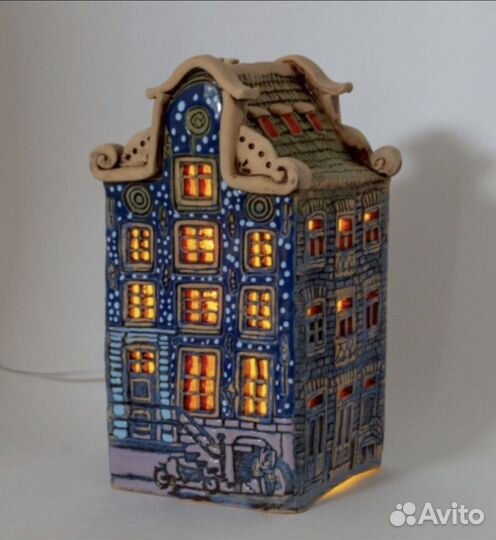 Светильник ночник керамический настольный