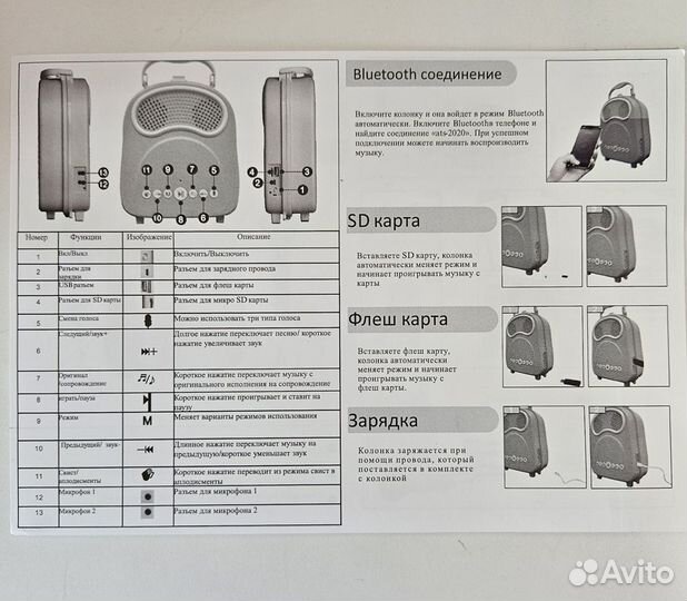 Колонка с караоке детская