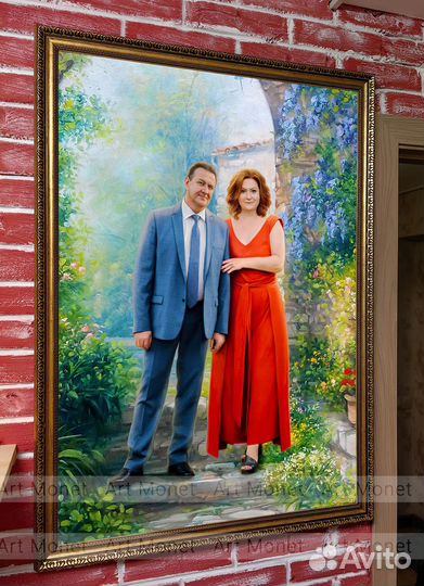 Портрет по фото на холсте. Арт 7049