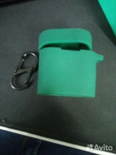 Чехол Haylou MoriPods с карабином черный зелёный