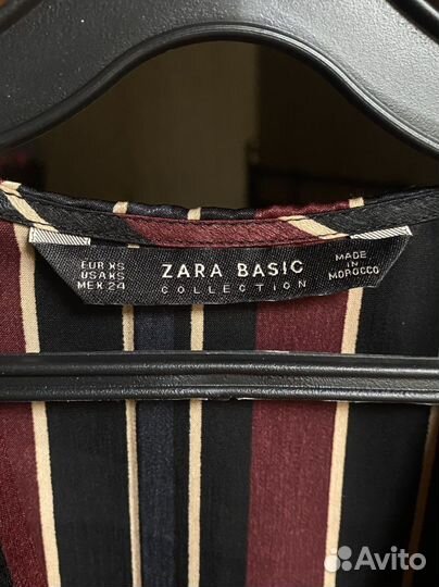 Атласная блузка Zara