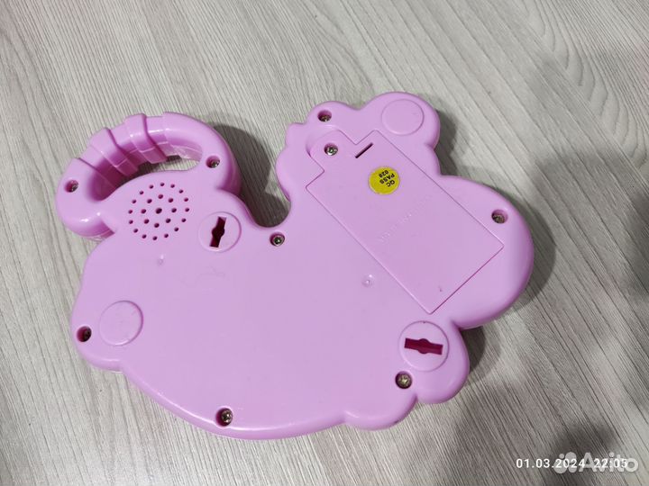 Игрушка бегемот музыкальная лошадка 0+ развивающие