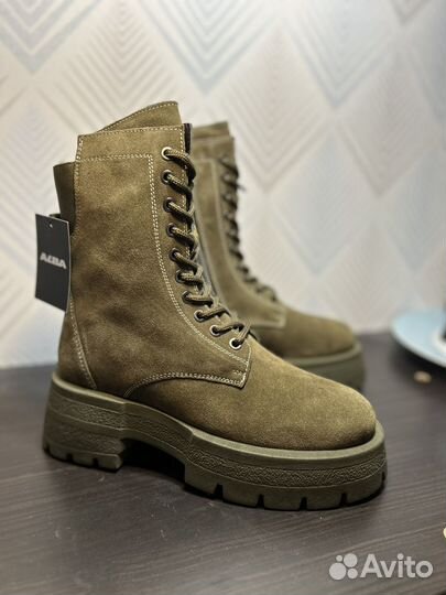 Ботинки зимние alba 37р новые натуральная замша