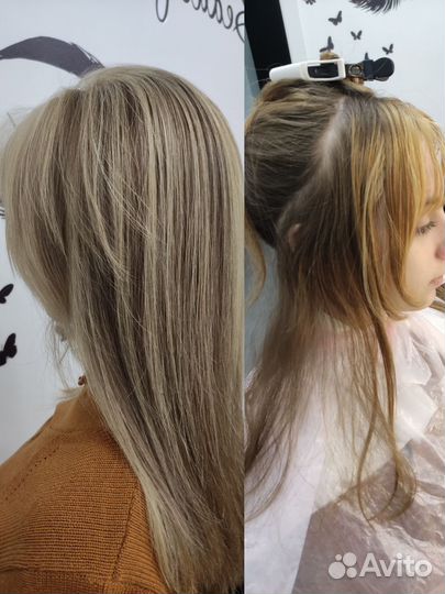 Услуги парикмахера окрашивание