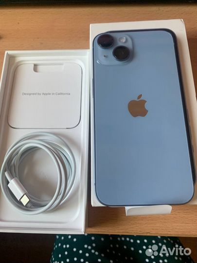 iPhone 14 blue 128 gb