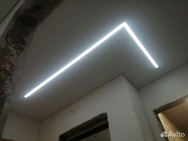 Потолки натяжные с работой