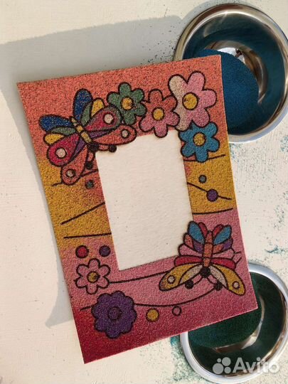 Цветной песок для творчества