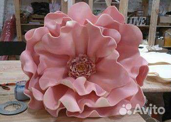 Цветы большие из бумаги