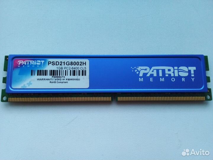 Оперативная память DDR2 PC2-6400 CL5 - 1Gb
