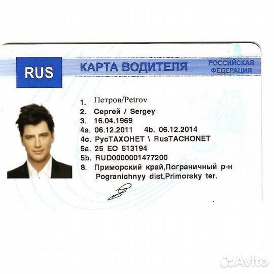 Карты водителя