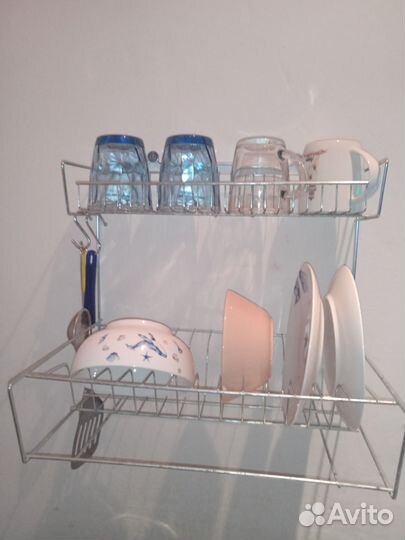 Сушилка для посуды настенная в ретро стиле