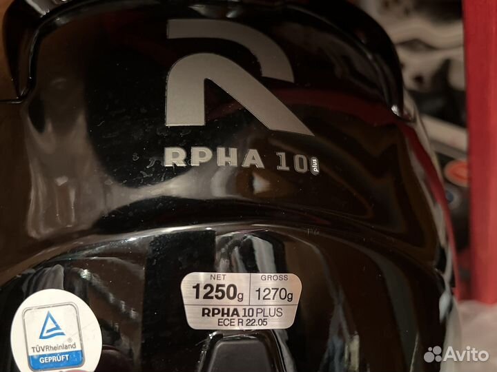 Мотошлем Чёрный HJC rpha 10 plus S