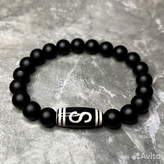Мужской браслет Дзи денежный крючок