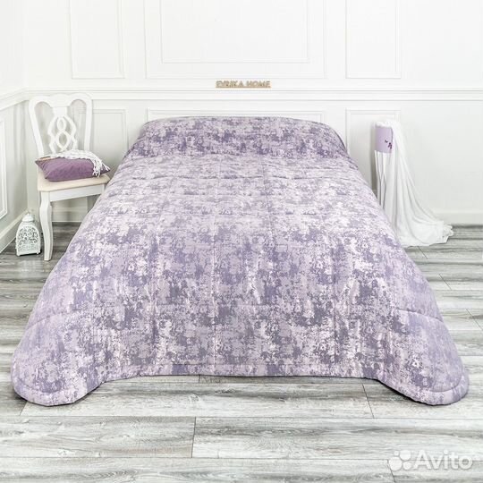 Покрывало зарина сирень новое плед на кровать
