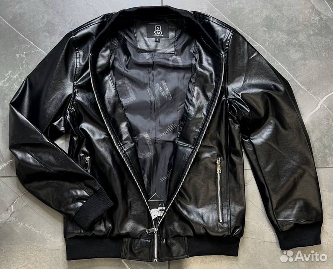 Куртка кожанная