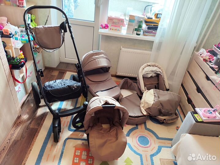 Коляска Ray Corsa детская 3 в 1 + переноска