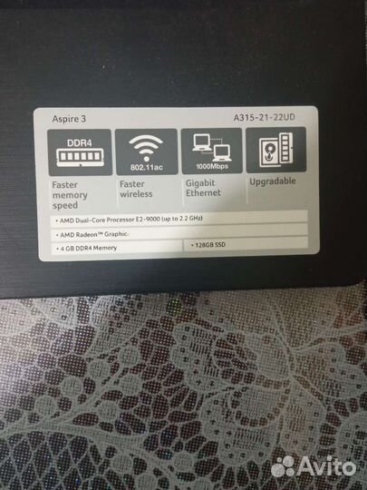 Ноутбук acer aspire 3 a315