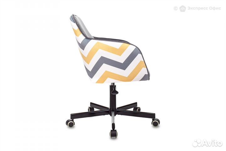 Кресло офисное Бюрократ CH-380M/ZIG/GR-yell