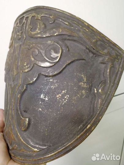 Накладка. доспехи. декор. интерьер. бронза. винтаж