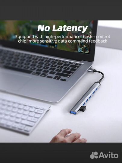 Usb type c hub 7 портов разветвитель