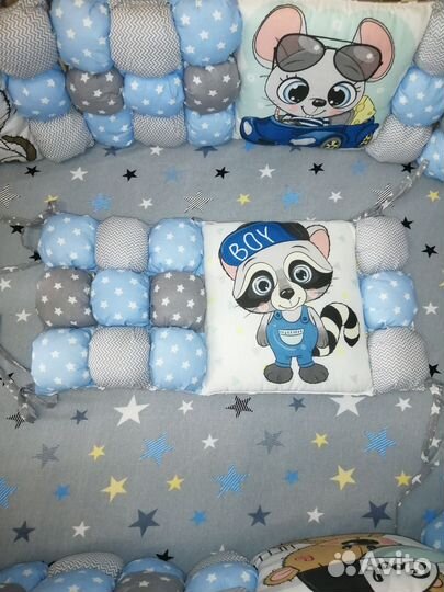 Бортики для детской кроватки новые