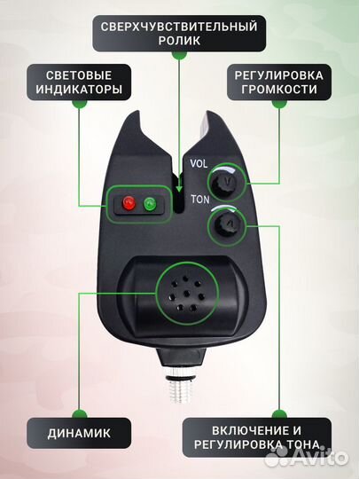Сигнализаторы поклевки (в комплекте свингеры и бат