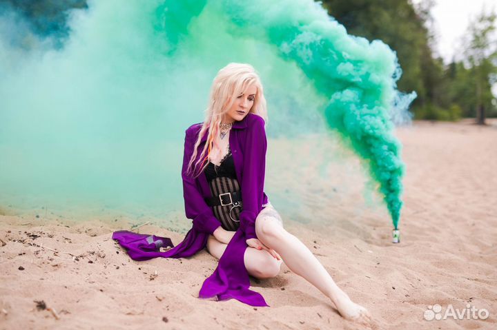 Цветные дымы. Салют, фейерверк