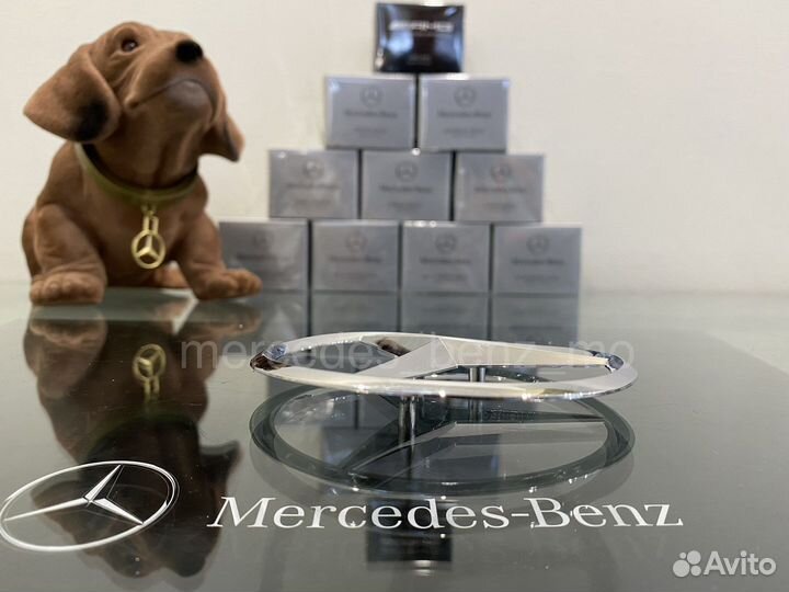 Эмблема звезда Мерседес Бенц двери багажника GLC