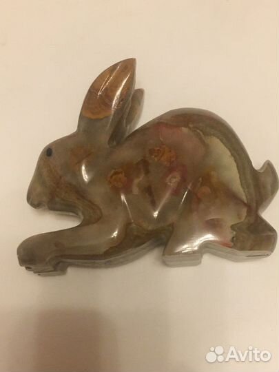 Статуэтка заяц из оникса Винтаж