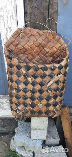 Старинный короб-пестерь