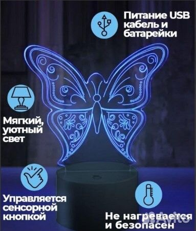 Новый разные 3D светильники ночник в ассортименте