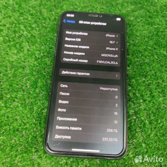 iPhone X, 256 ГБ