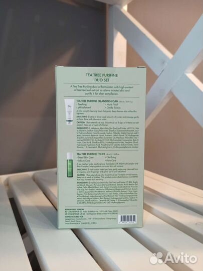 Набор Dr.Ceuracle Tea tree purifine пенка+тонер