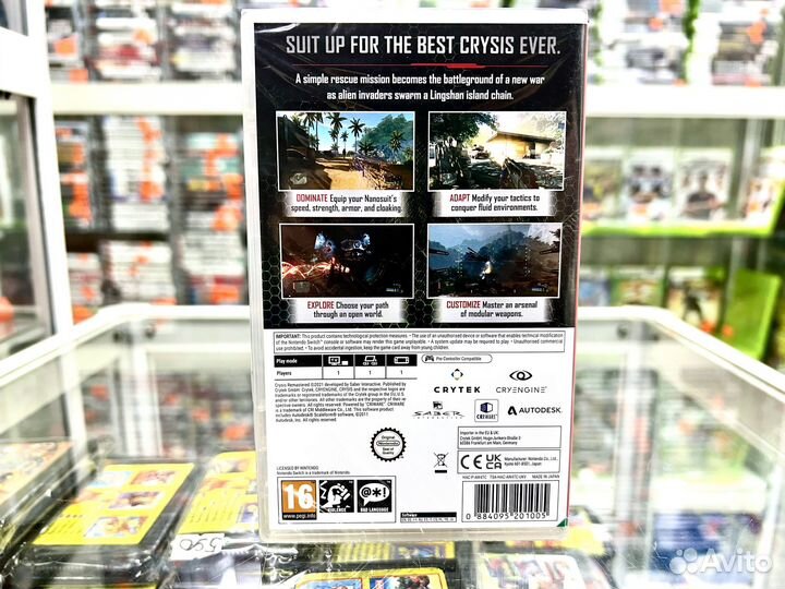 Новый Crysis Remastered Trilogy Nintendo Switch