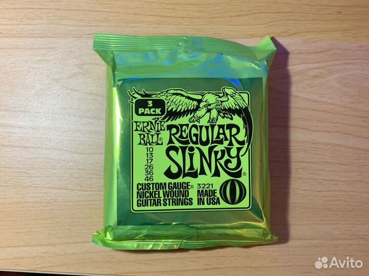 Струны Ernie Ball наборы по 3 комплекта