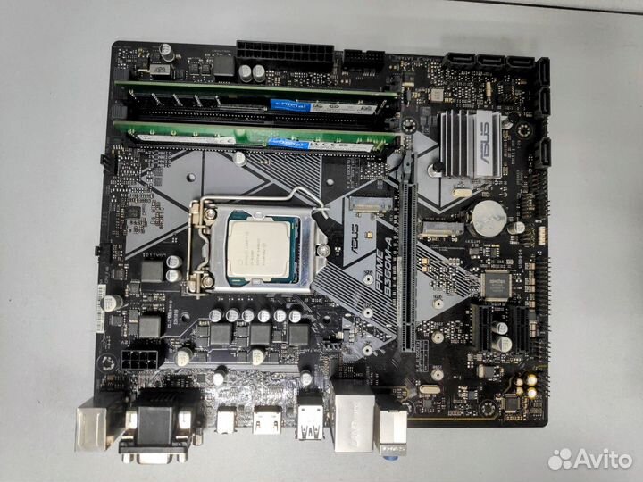 Комплект Core i3-9100F 4x3.6 ггц/16Gb DDR4/B360M-A