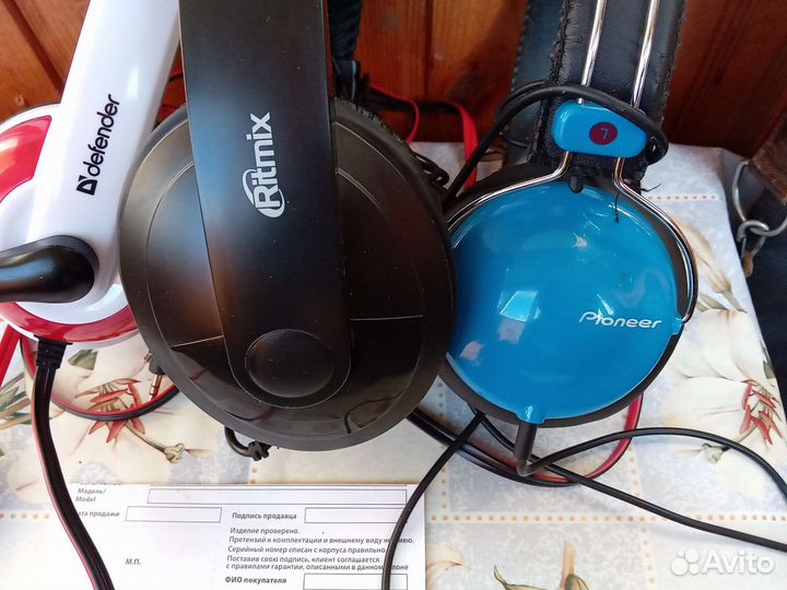 Наушники проводные