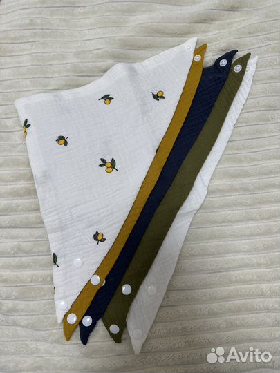 Слюнявчики из муслина