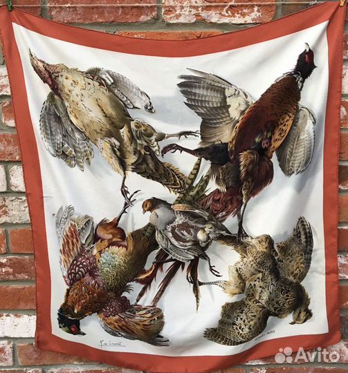 Платок каре Hermes шелк винтаж оригинал