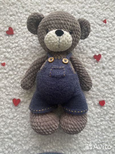Мишка Тедди вязаный ручная работа
