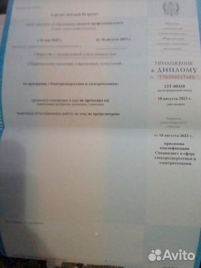 Главный энергетик, Ведущий инженер-энергетик