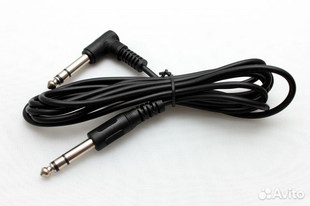 Кабель TRS Джек-джек угловой 1,9 метра (новый) купить в Санкт ...