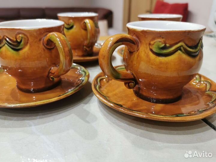 Чашка с блюдце керамика