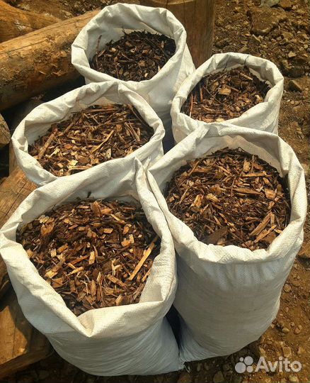 Мульча из рубленных веток