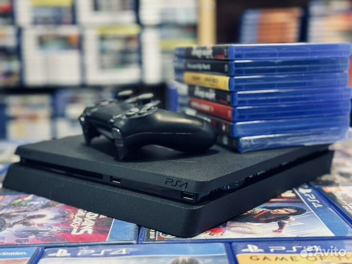 Sony PS4 прошитая с играми гарантия 1 год