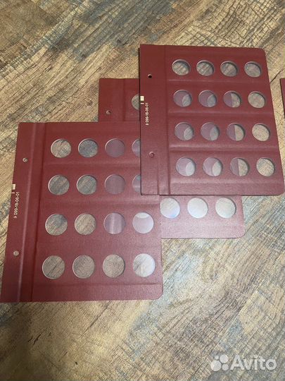 Листы для монет