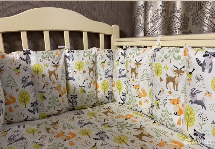 Бортики в детскую кроватку