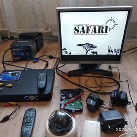 Комплект систем видеонаблюдения safari с монитором