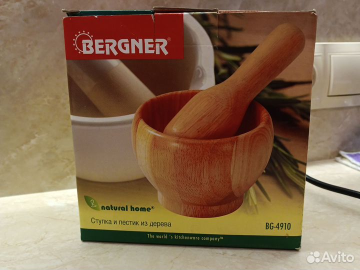 Ступка и пестик из дерева