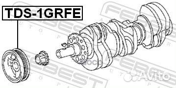 Шкив коленвала 1grfe TDS1grfe Febest